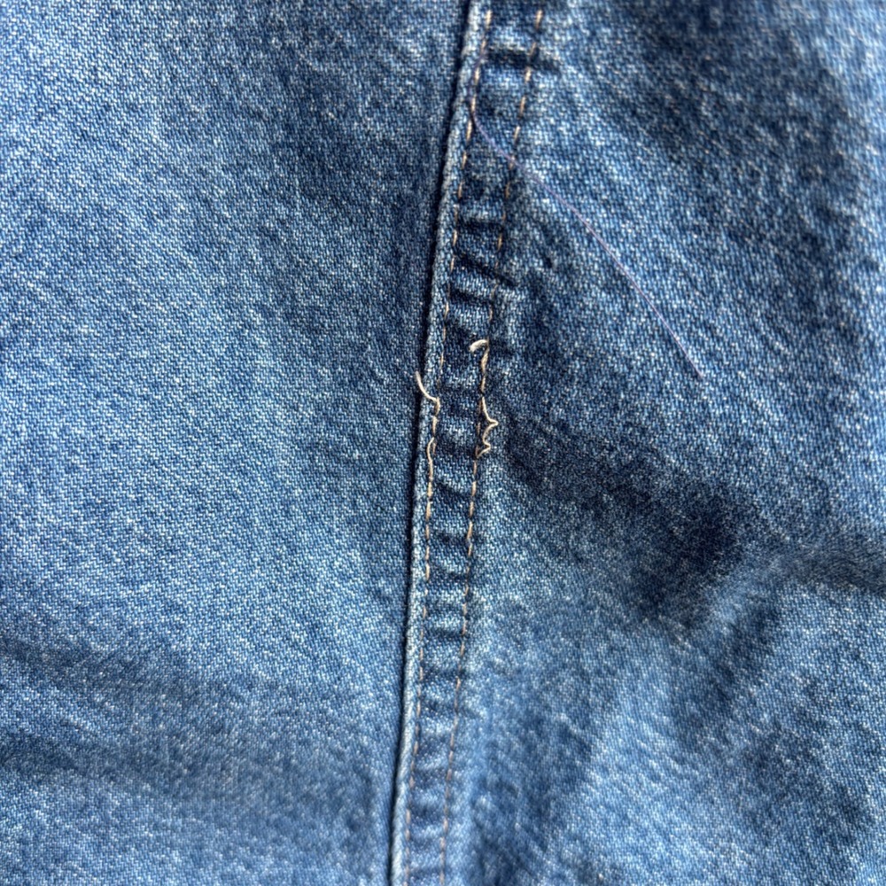 Vintage Denim Button Front Oversized Shirt Jacket Women's Size M - Picture 6 of 11